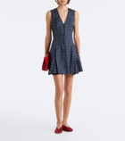 Dôen Aubrey polka dot silk-blend minidress