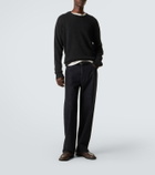 The Row Leather boat shoes