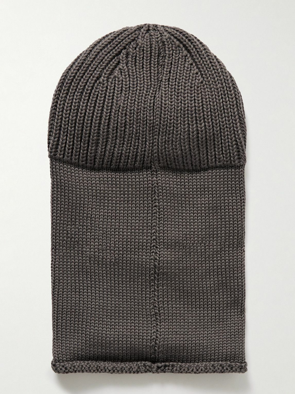 C.P. Company - Goggle-Embellished Shell-Trimmed Ribbed Wool Balaclava