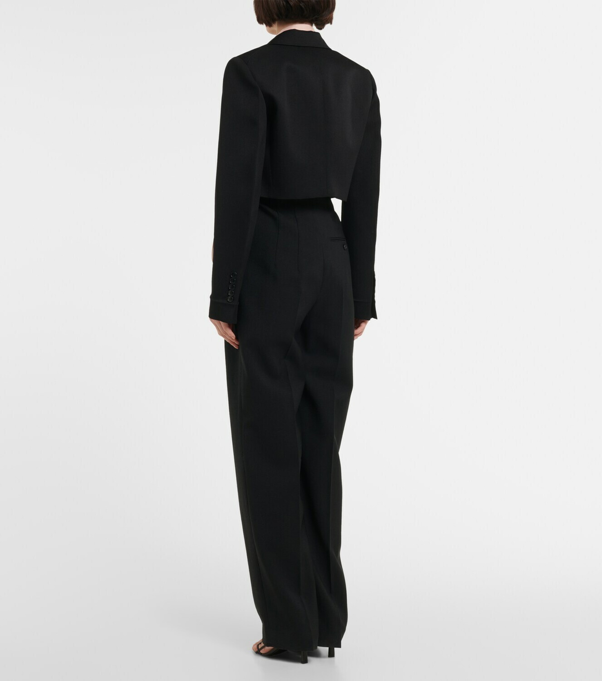 【Victoria Beckham】 Virgin-woolブレザー Cutout virgin wool blazer in black - Victoria Beckham