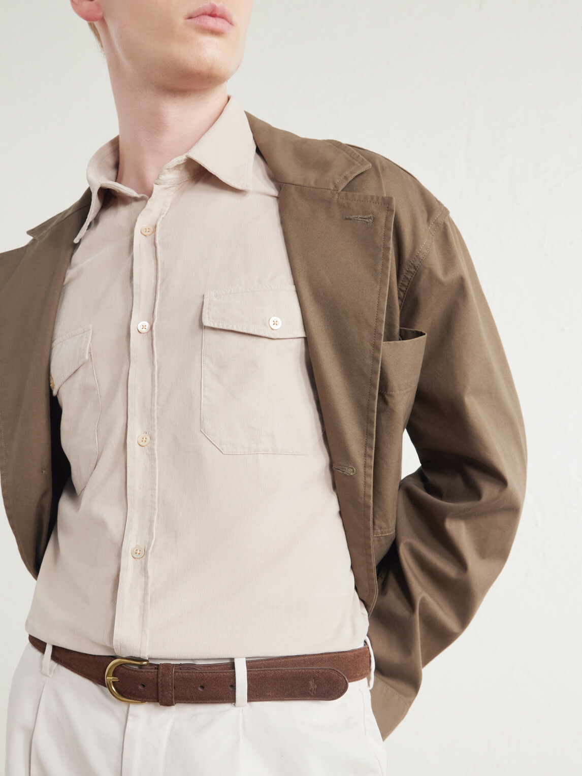 Boglioli - Cotton-Corduroy Shirt - Neutrals