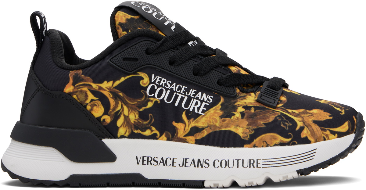 Versace Jeans Couture Black Barocco Sneakers