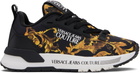 Versace Jeans Couture Black Barocco Sneakers