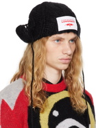 Charles Jeffrey LOVERBOY Black Chunky Aviator Beanie