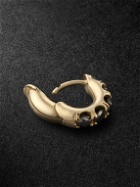 Spinelli Kilcollin - Mini Macro Gold Diamond Single Hoop Earring