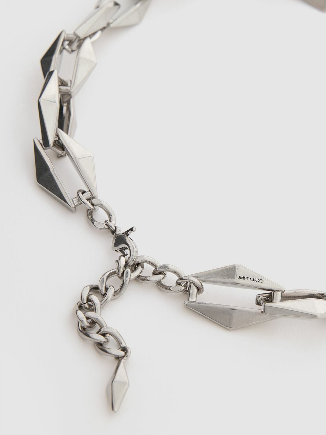 ネックレス・ペンダント JIMMY CHOO DIAMOND JC CHAIN NECKLACE DIAMOND JC CHAIN | Gold-Finish JC Chain Necklace | New