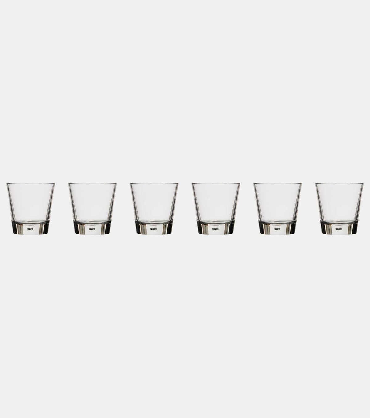 Fornasetti Tema e Variazioni set of 6 glasses