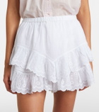 Marant Etoile Jocadia broderie anglaise cotton shorts