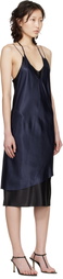 VETEMENTS Navy & Black Layered Minidress