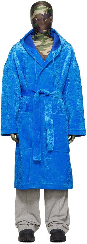 Photo: VETEMENTS Blue Bathrobe Coat