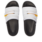 Air Jordan Men's Super Play Slide Sneakers in White/Taxi Black/Fire Red