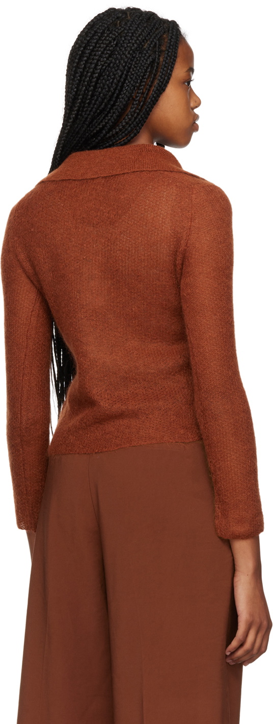 Vince Brown Brushed Polo
