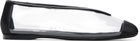Moschino Black PVC Ballerina Flats