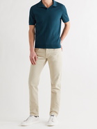 ERMENEGILDO ZEGNA - Slim-Fit Cotton Polo Shirt - Blue