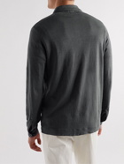 Massimo Alba - Raya Linen-Piqué Polo Shirt - Black