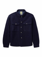 De Bonne Facture - Boiled Wool Overshirt - Blue