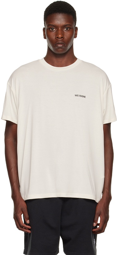 Photo: We11done Off-White Printed T-Shirt
