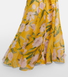 Carolina Herrera Floral silk chiffon gown