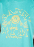 GANNI - Gym T-shirt in Blue