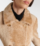 Blancha Shearling wrap coat
