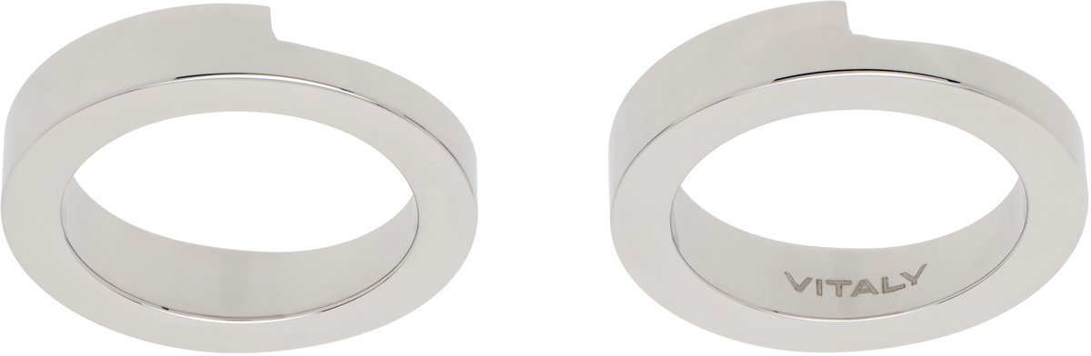 【Vitaly】関税送料込★Gridlok リング セット シルバー Vitaly Gridlok Ring | 100% Recycled Stainless Steel Accessories