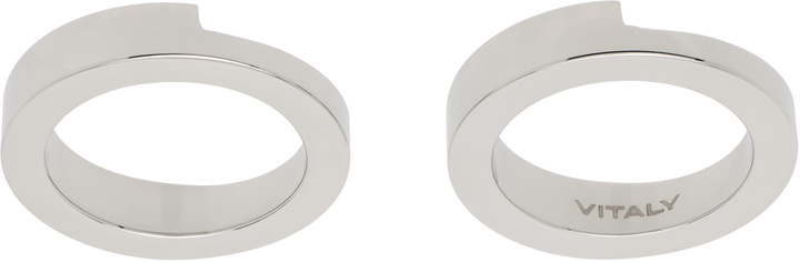 Photo: Vitaly Silver Gridlock Ring Set