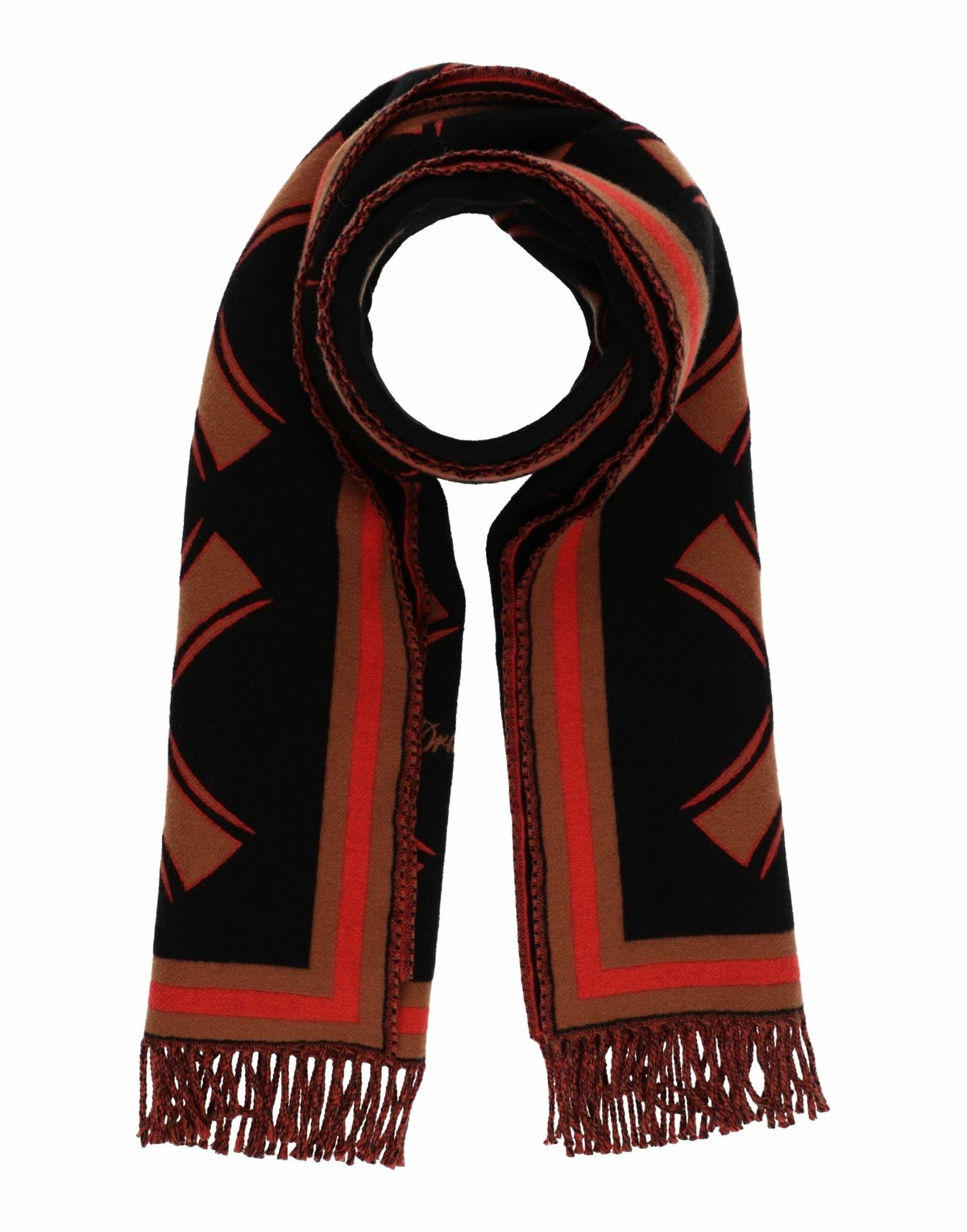 Drumohr Womens Scarf in Orange