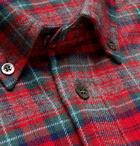 Vetements - Oversized Button-Down Collar Checked Cotton-Flannel Shirt - Men - Red