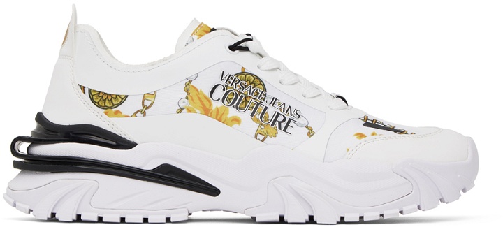 Photo: Versace Jeans Couture White Trail Trek Sneakers