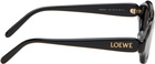 LOEWE Black Rectangular Slim Sunglasses