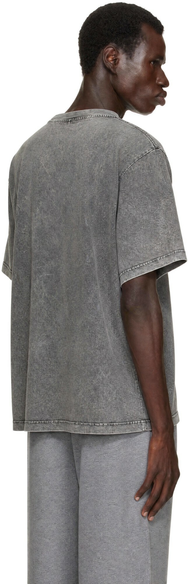 Alexander Wang Gray Short Sleeve Shadow Pocket T-shirt