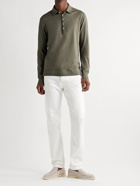 Massimo Alba - Ischia Slub Cotton-Jersey Polo Shirt - Green