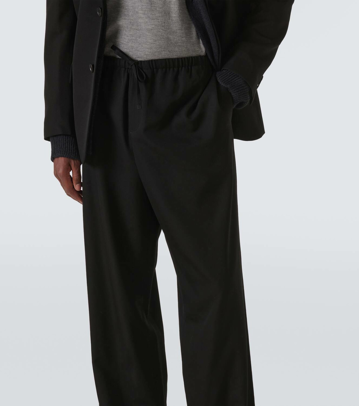【関税&送料込】The Row Dela Wide-Leg Wool Pants Dela wool wide-leg pants in black - The Row | Mytheresa