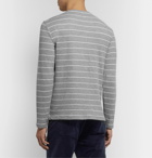 Club Monaco - Duofold Striped Cotton-Jersey T-Shirt - Gray
