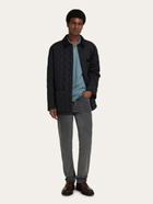 Ferragamo Mens Cotton polo shirt with zip detail in Green