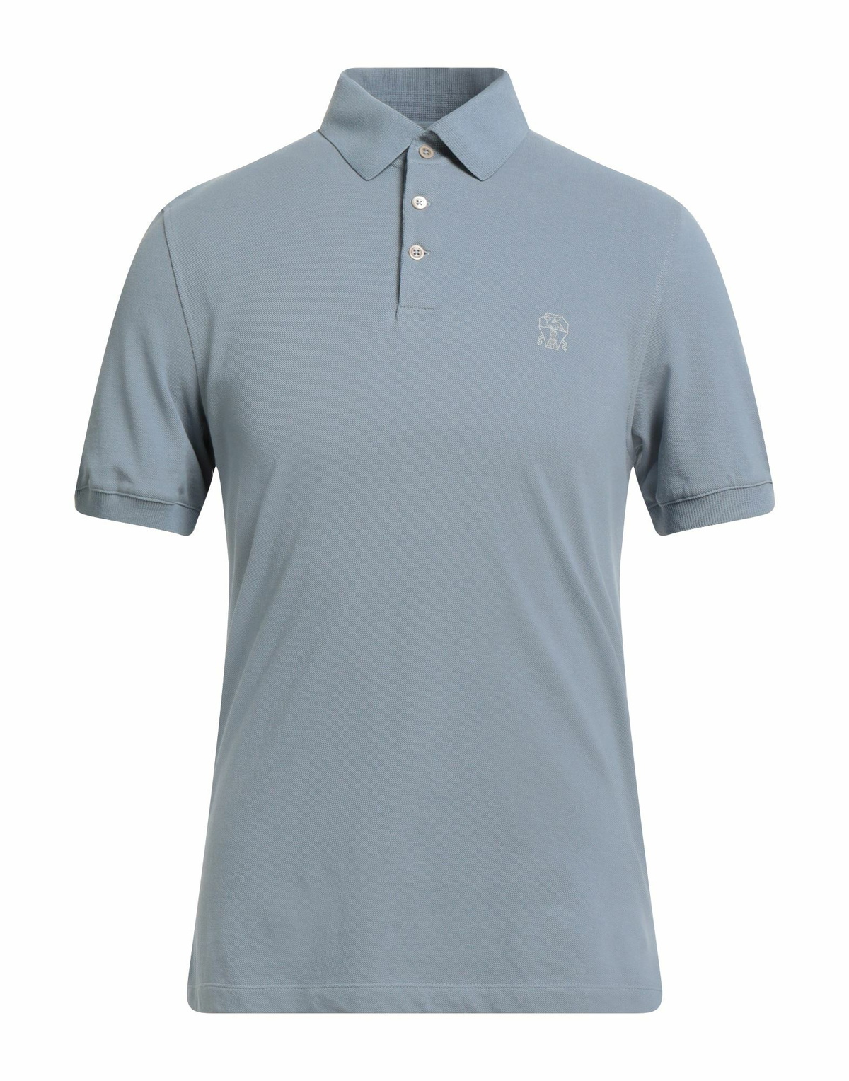 Brunello Cucinelli Mens Polo shirt Light in Blue