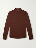 Orlebar Brown - Sebastian Wool-Jersey Polo Shirt - Brown