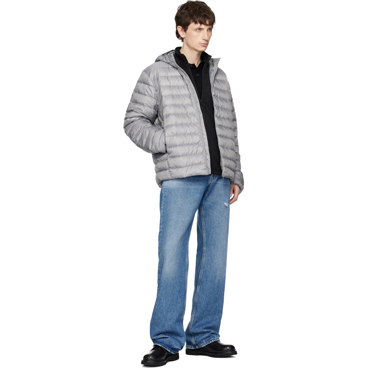 Canada Goose Gray 'Tonal Label' Stratus Down Jacket