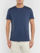 Loro Piana - Silk and Cotton-Blend Jersey T-Shirt - Blue