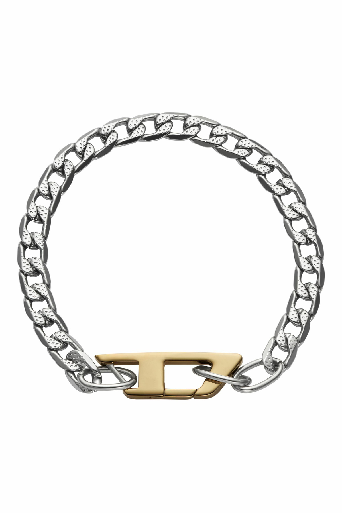 Diesel Stainless steel chain bracelet - Bracelets - Unisex - Silver