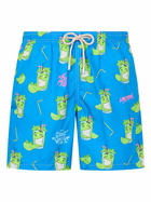 MC2 Saint Barth Man Lightweight Fabric Swim-shorts Lighting With Cryptopuppets Print | Cryptopuppets Special Edition