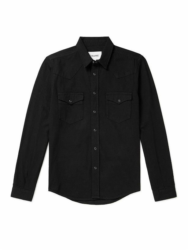 Photo: FRAME - Denim Western Shirt - Black