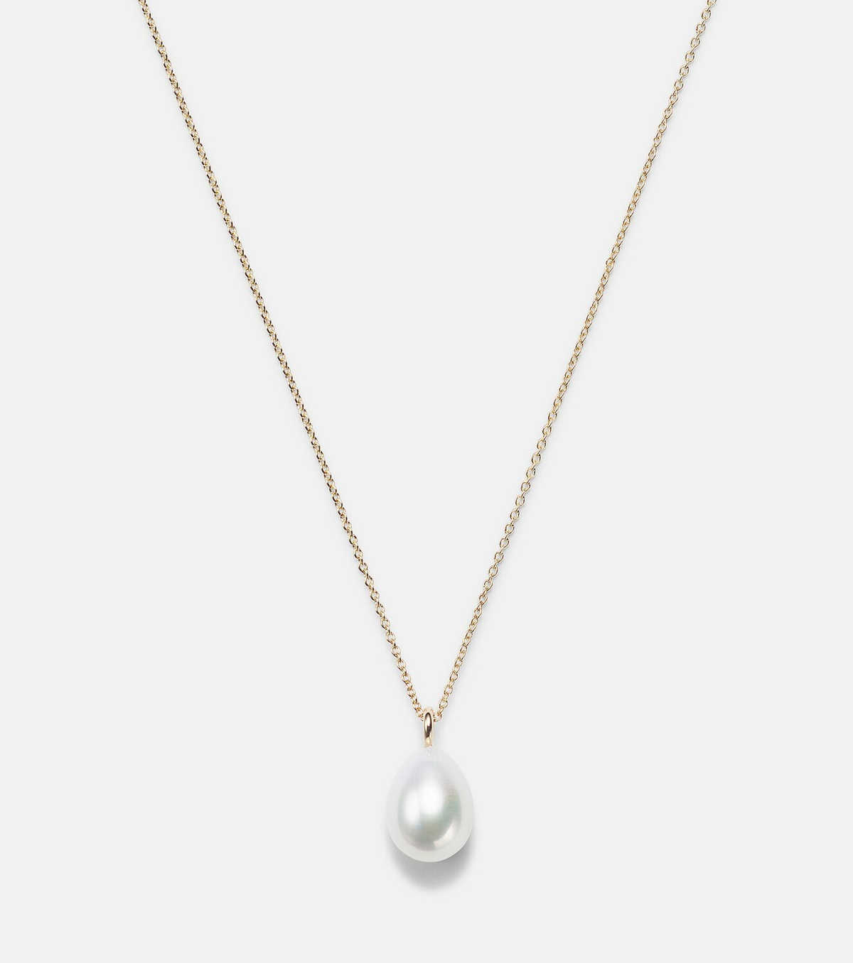 Sophie Bille Brahe Perle Poire Simple 14kt gold necklace with freshwater pearls
