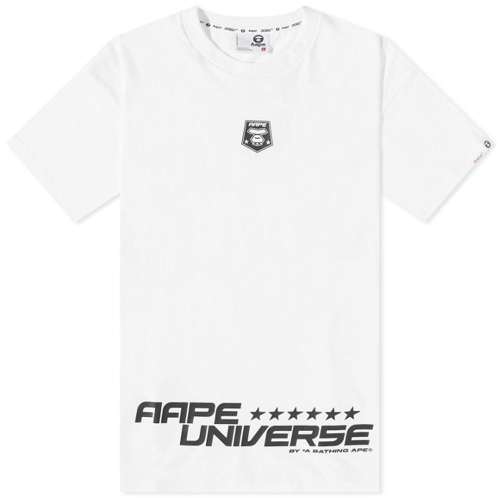 Photo: Men's AAPE Dope Number T-Shirt in White