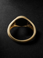 Mateo - Gold Malachite Signet Ring - Gold