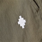 Marcelo Burlon Men's Cross Buckle Pant in Army/White