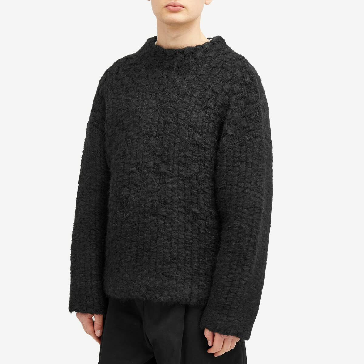 Jil Sander+ Men's Jil Sander Plus Mohair Knit Sweatshirt in Black Jil  Sander+