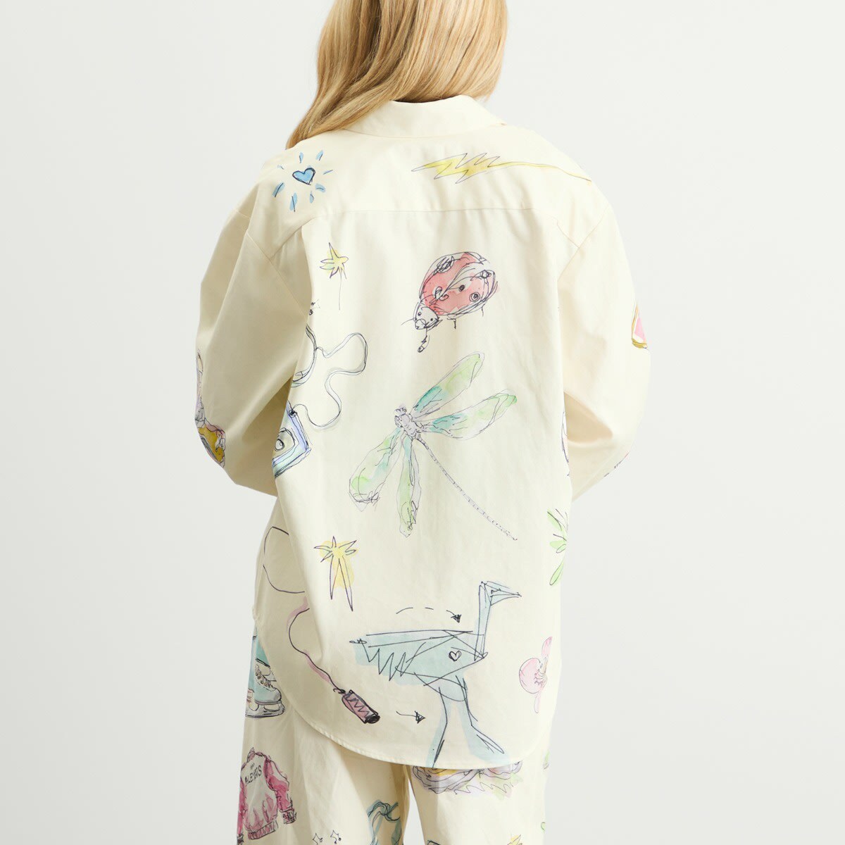 ALÉMAIS Women's Court Denim Overshirt in Cream