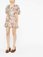 ZIMMERMANN - Printed Linen Short Dress