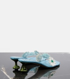 Loewe Paula's Ibiza Toy Crystal Flowers mules